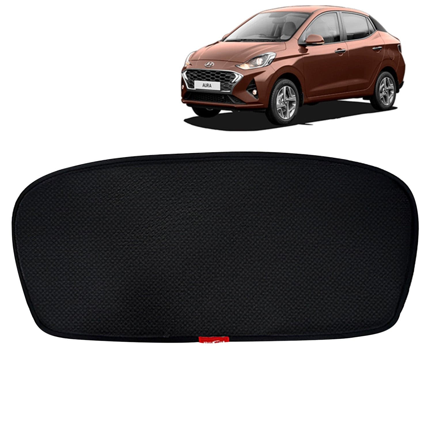 Accessories Hyundai Aura Car Sun Shade Rear Windshield Non Magnetic Fix Type Curtain, Only Compatible with Year 2020 to 2022 All Model, Premium Car Dicky Sunshade, Pack of 1 Pcs