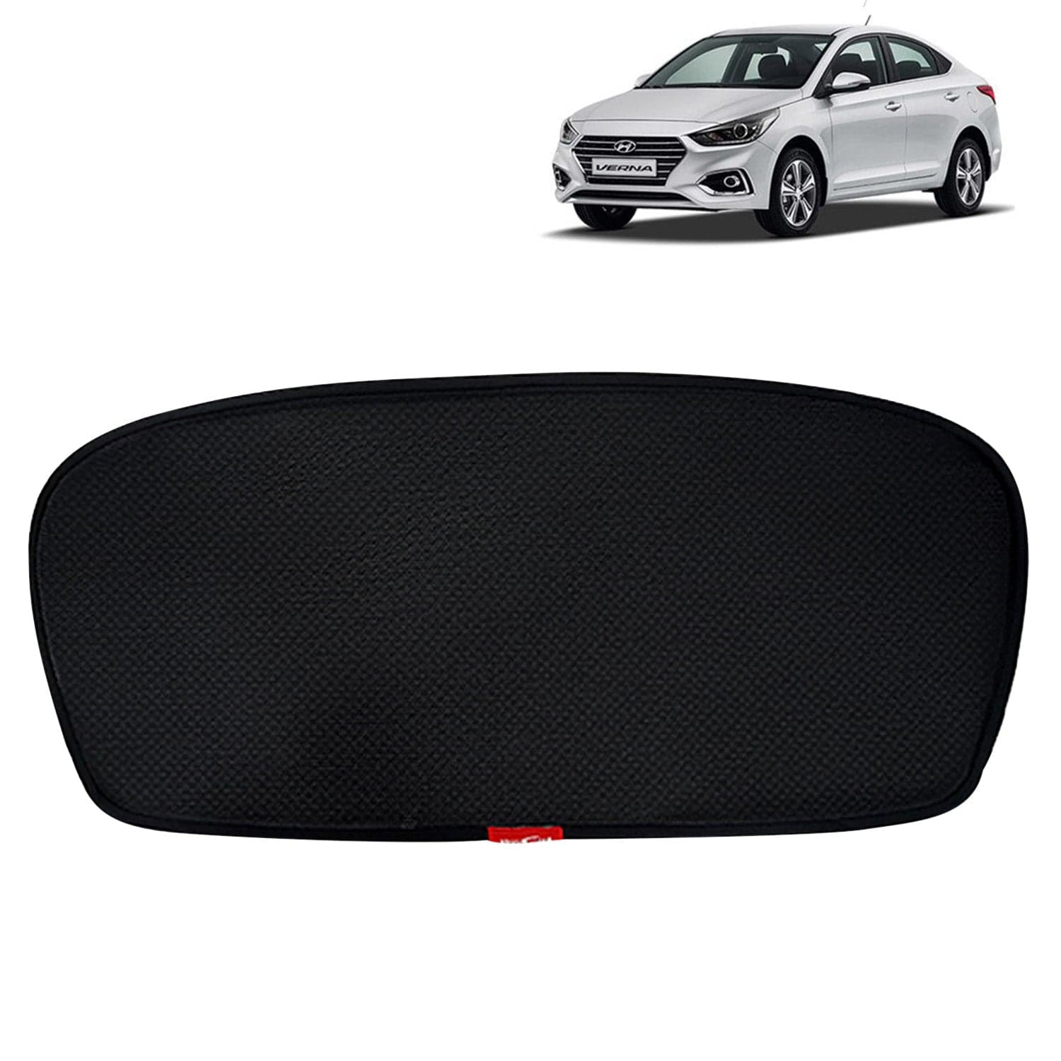 Accessories Hyundai Verna Car Sun Shade Rear Windshield Non Magnetic Fix Type Curtain, Only Compatible with Year 2017 to 2019 All Model, Premium Car Dicky Sunshade, Pack of 1 Pcs