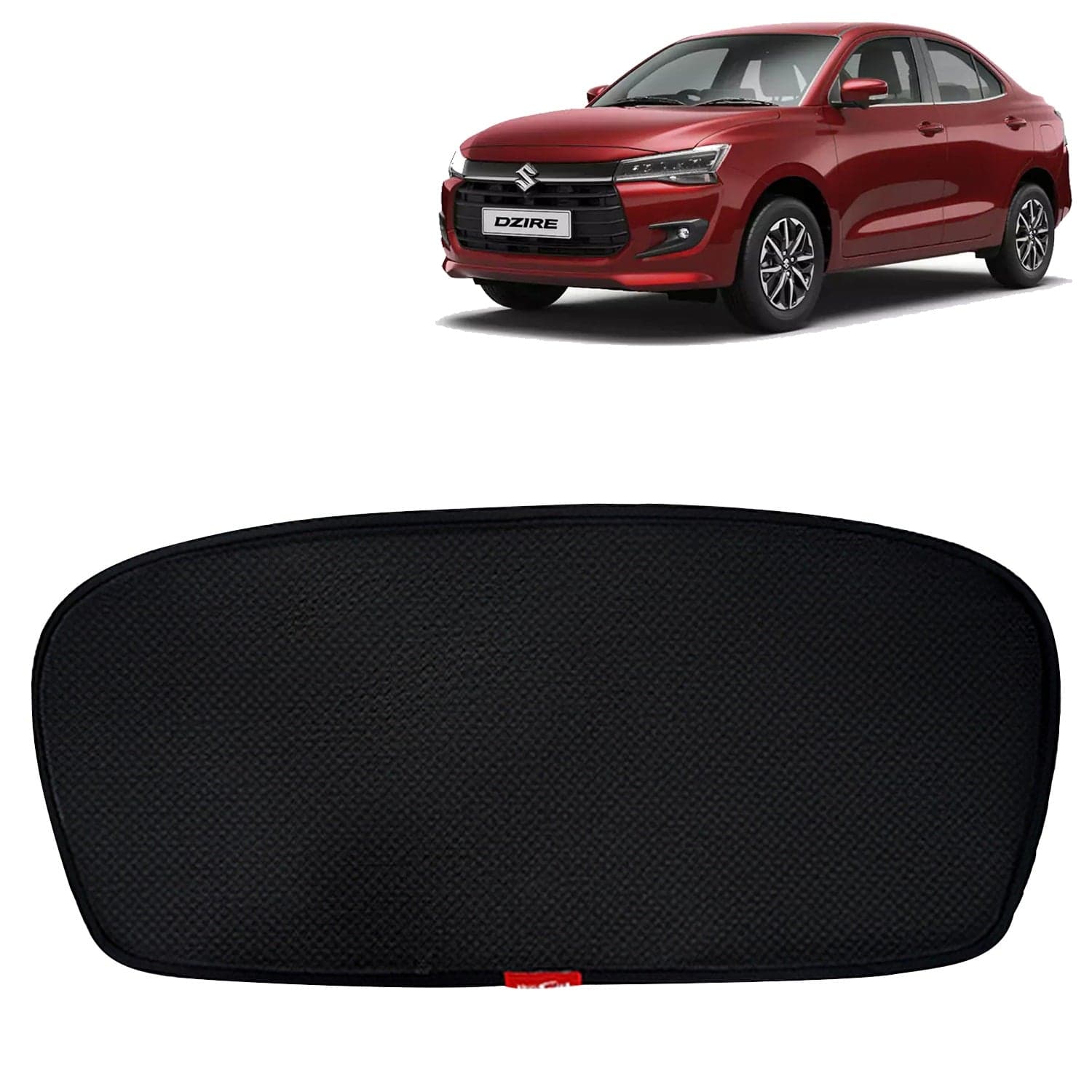 Accessories Maruti Suzuki Dzire Car Sun Shade Rear Windshield Non Magnetic Fix Type Curtain, Only Compatible with Year 2024 Onwards All Model, Premium Car Dicky Sunshade, Pack of 1 Pcs