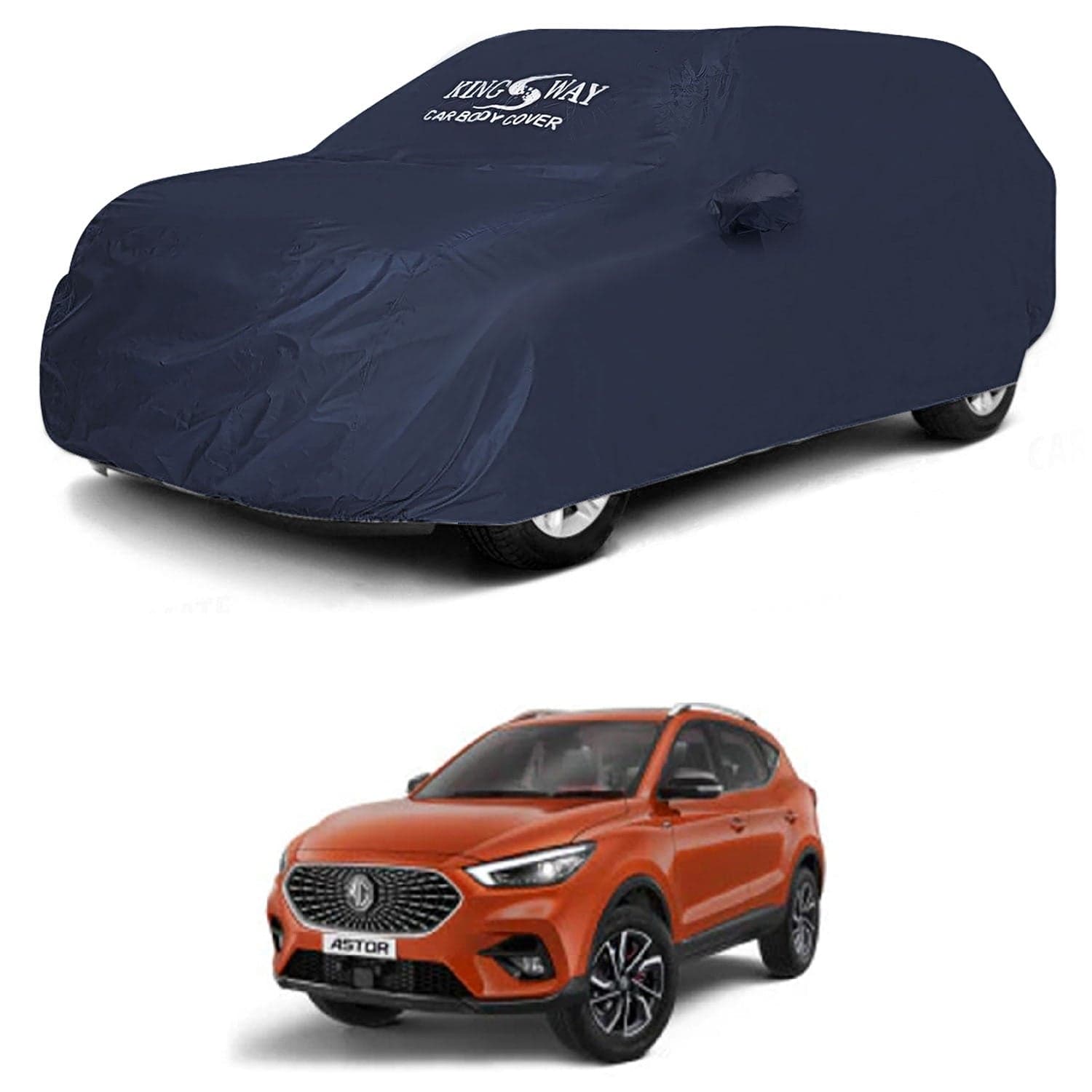 Accessories Waterproof Car Cover Only Compatible with Morris Garages (MG) Astor Year 2021 Onwards, Mirror Pockets, Bird Poop, All Weather, Scratch and UV Protection Car Body Cover, Grey