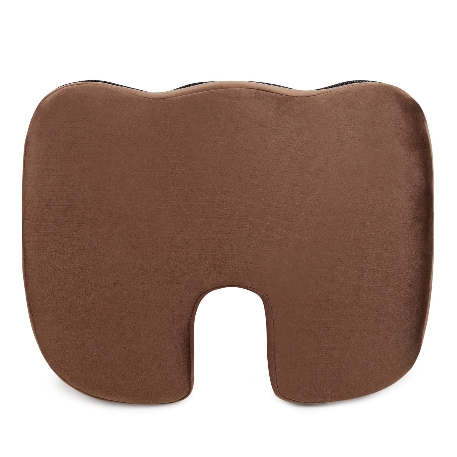 Car Accessories Coccyx Seat Cushion Pillow, Universal Use, Long Drive Travel Comfort Memory Foam Car Cushion in Chocolate, Super Soft and Super Comfort Design Coccyx Pillow, Pack of 1