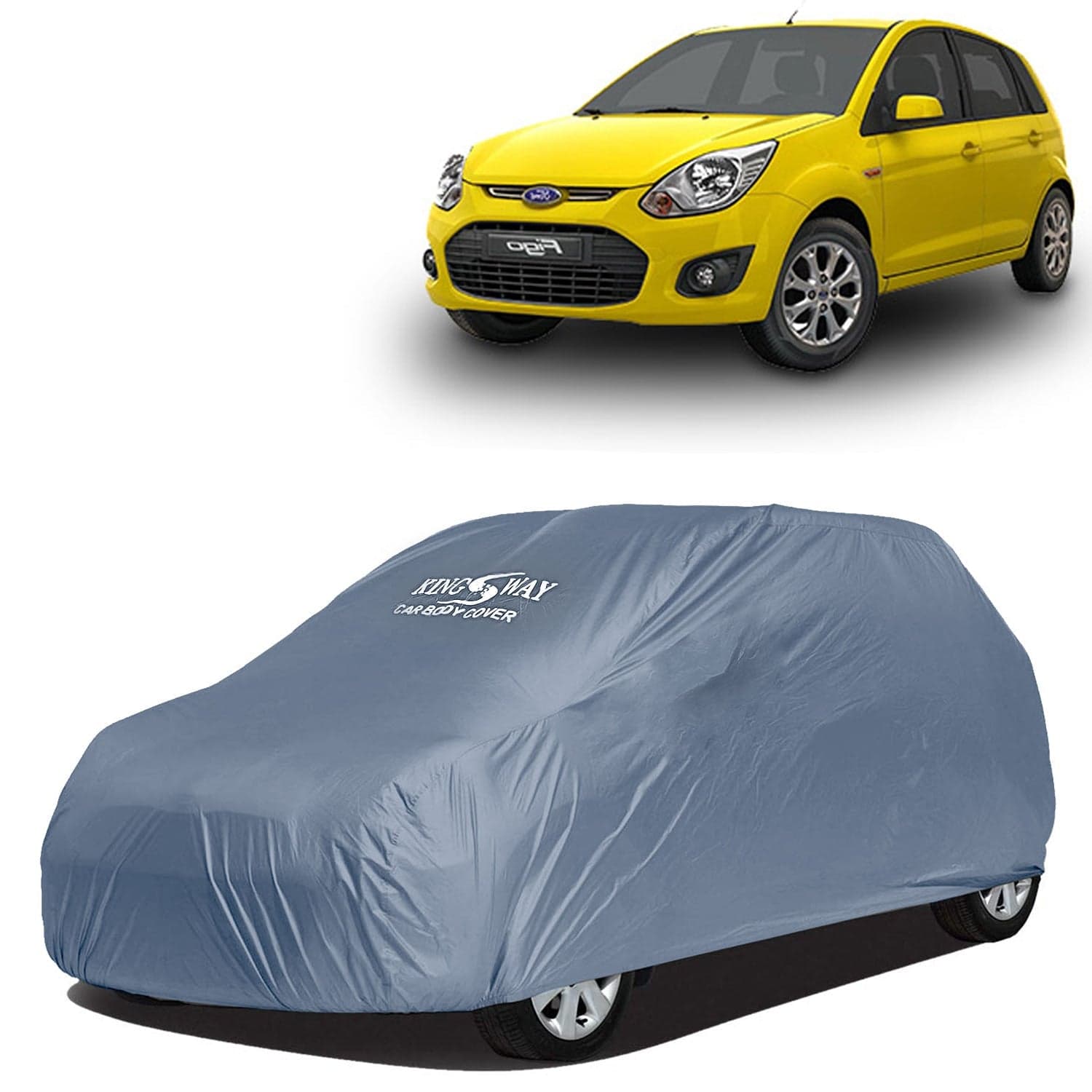 Dustproof Car Body Cover for Ford Figo (2008 - 2014) - Grey Matty