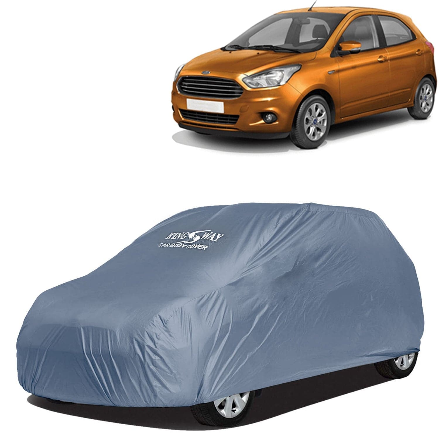 Dustproof Car Body Cover for Ford Figo (2014 - 2021) - Grey Matty