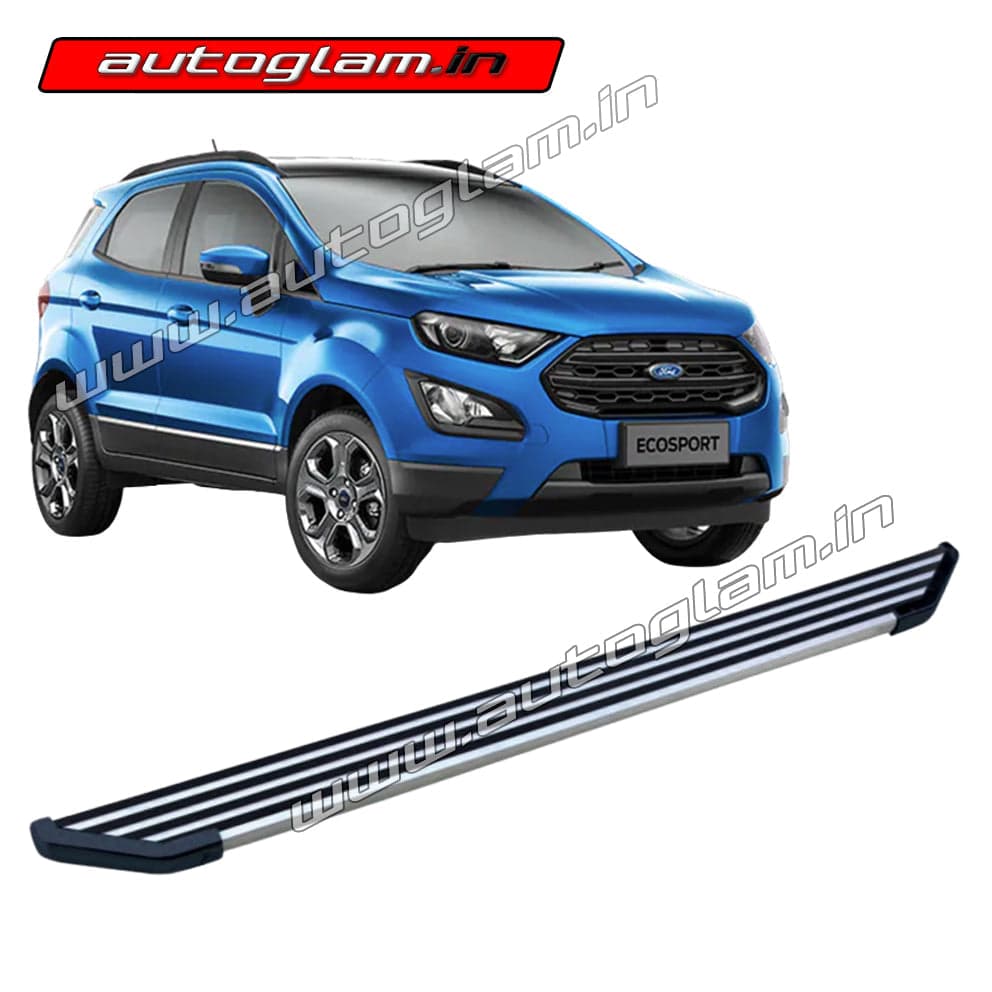 Ford Ecosport 2013-2020 Aluminium Foot Step, and Chrome Finish Corners | AGFE785SS