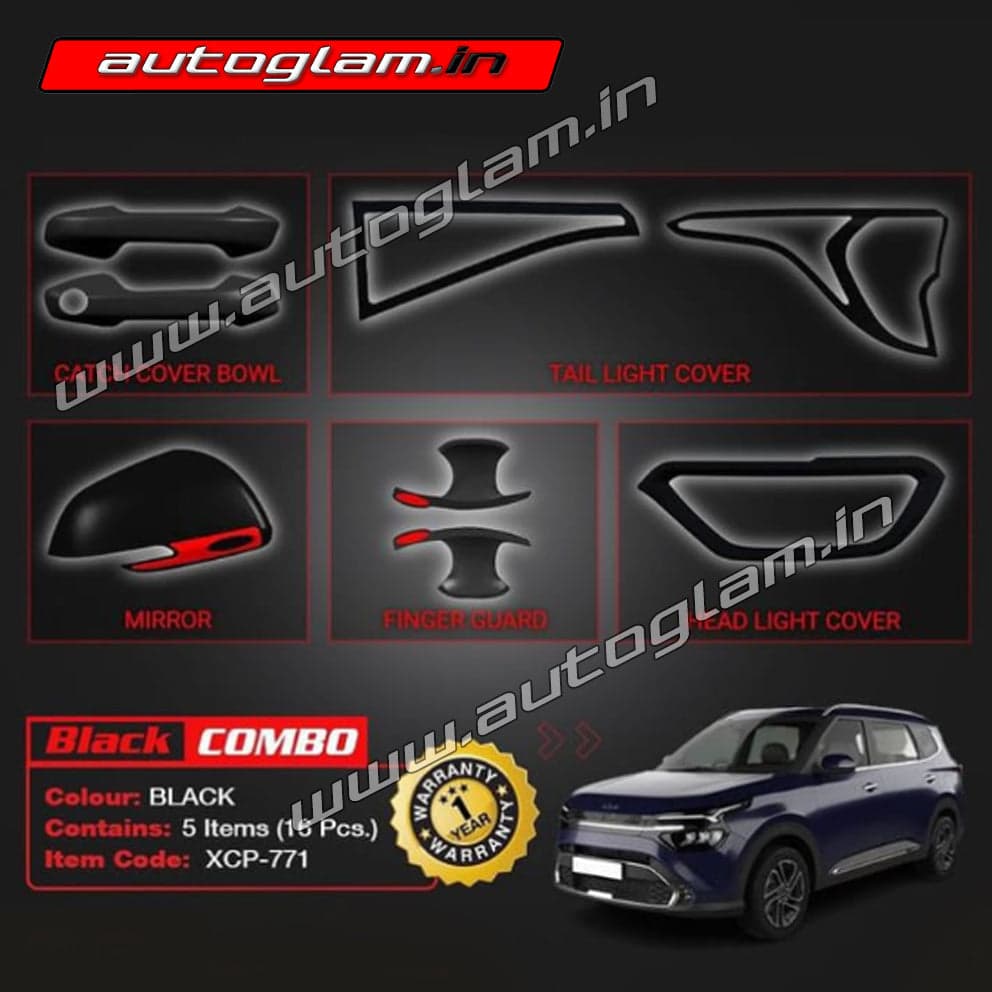 Kia Carens Black Show Kit | AGKC152BSK