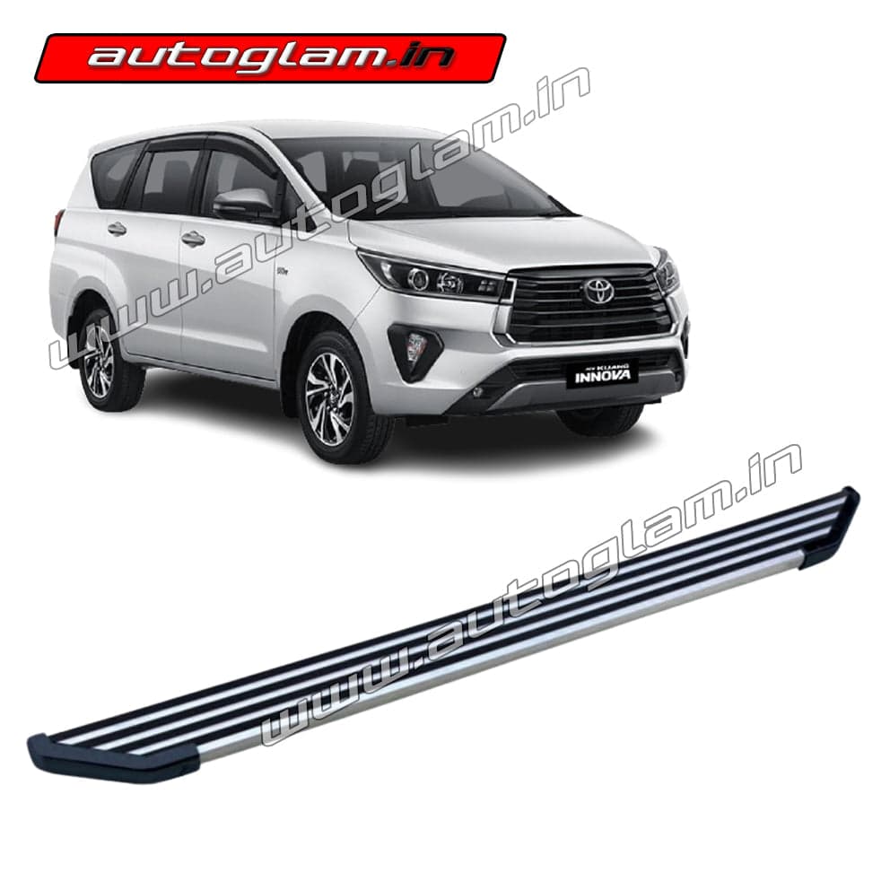 Toyota Innova Crysta 2021 Aluminium Foot Step, and Chrome Finish Corners | AGTIC654SS