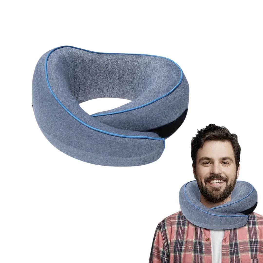 Travel Pillow Cushions for Comfortable Sleep & Neck Support (Car, Plane) - TravelNeck Pro