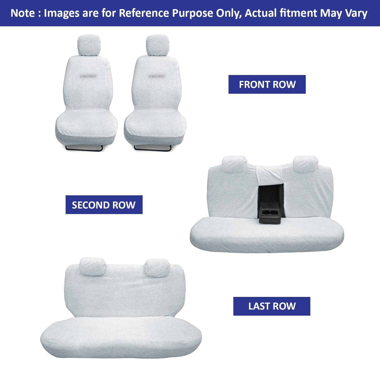 Bolero Neo Seat Cover for (Year 2021 Onwards), Towel Fabric Car Seat Covers Compatible with Mahindra Bolero Neo 7 Seater (Car Specific Set Front + Rear Seat Covers), White Color