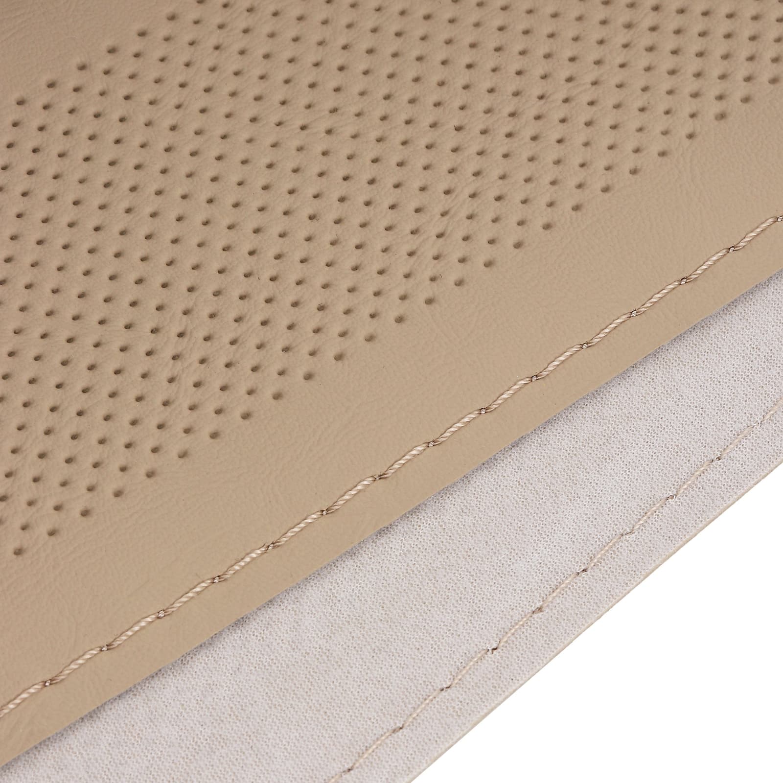 Morris Garages (MG) Gloster Car Steering Wheel Cover PU Leatherite Sewable Compatible with (Year 2020 Onwards), Beige Color with Beige Thread, Pack of 1 with Sewing Needle and Thread
