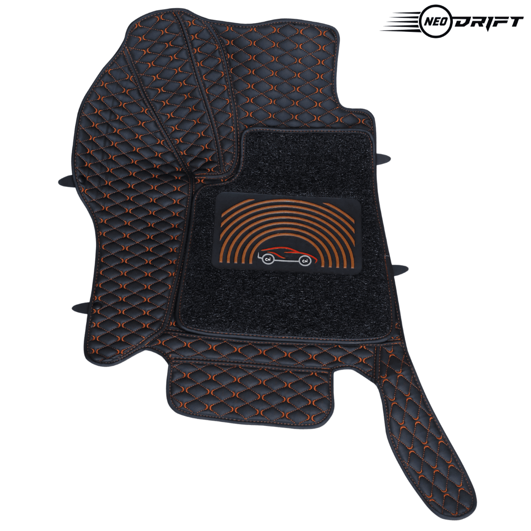 Car 7D Floor Mats for Maruti Suzuki S-Cross - Regular (Set of 4) - 7D Mat